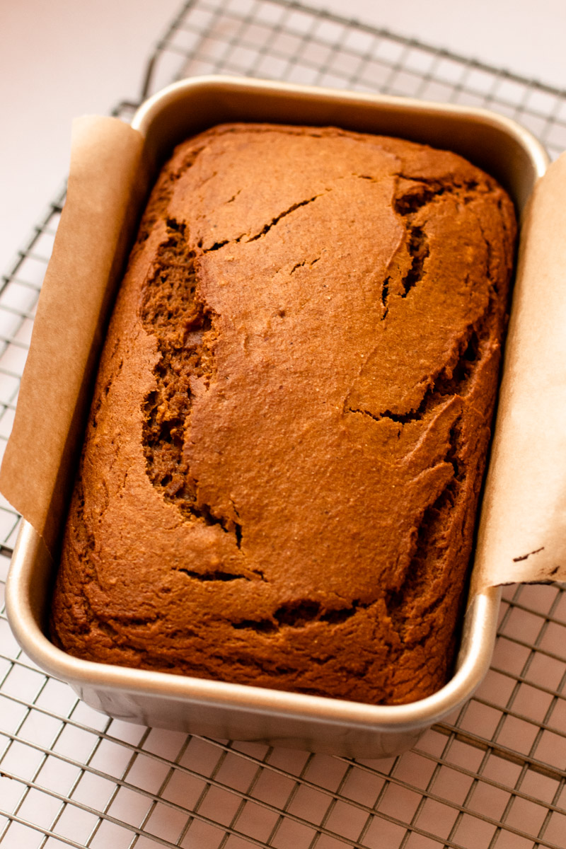 A pumpkin quick bread.