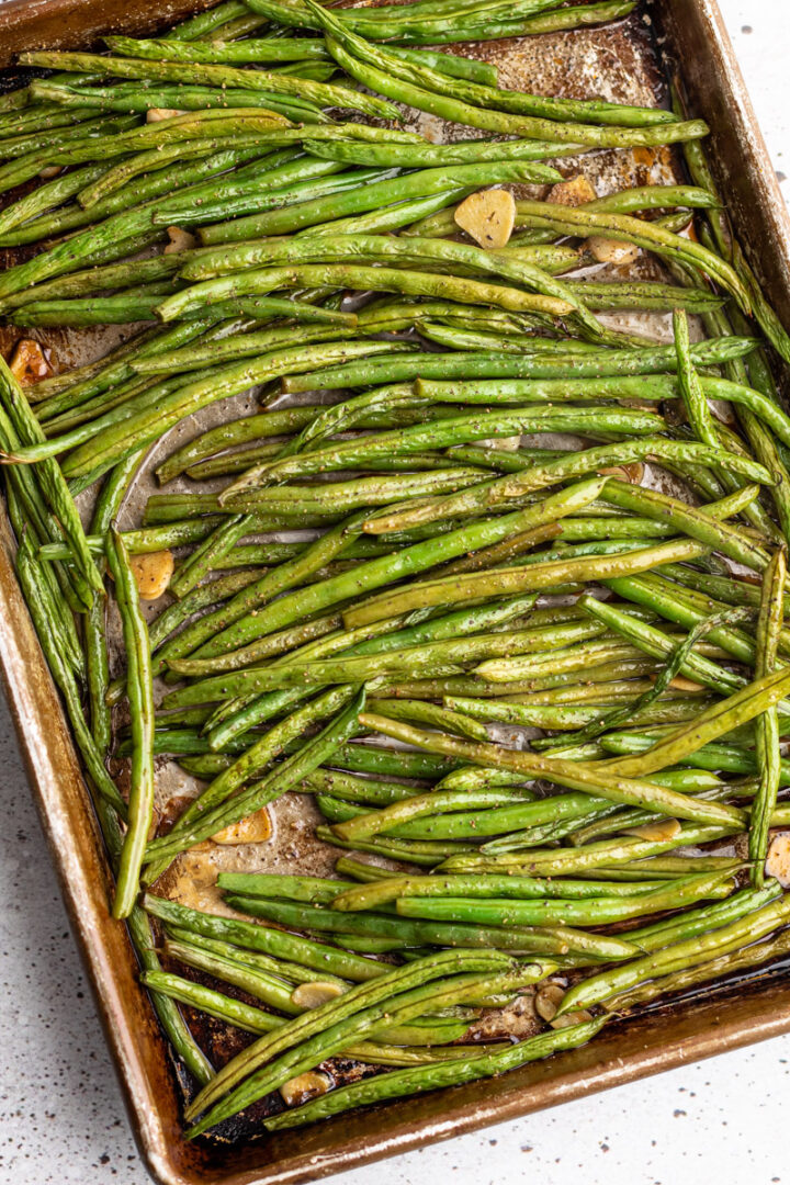 Balsamic Roasted Green Beans Everyday Family Eats