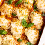 Chicken parm meatball bake.