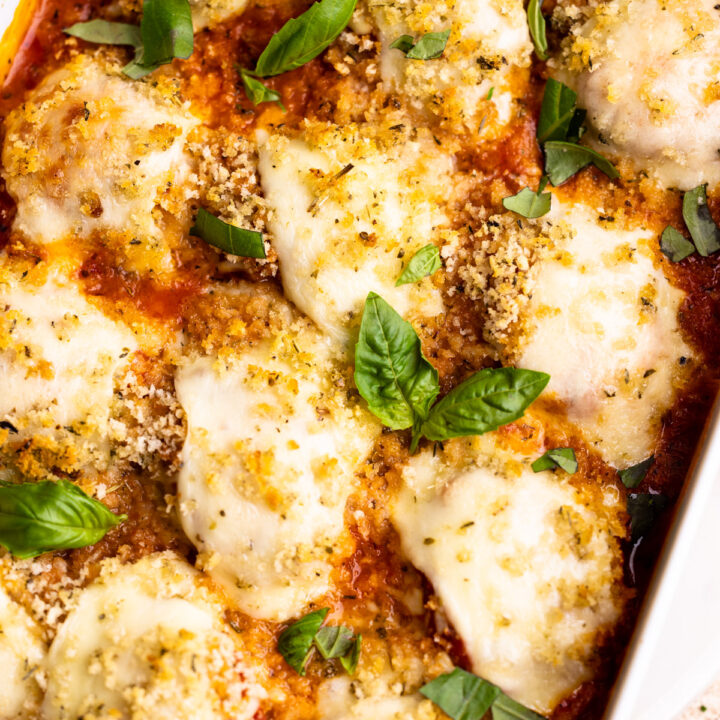 Chicken Parm Meatball Bake - Everyday Family Eats