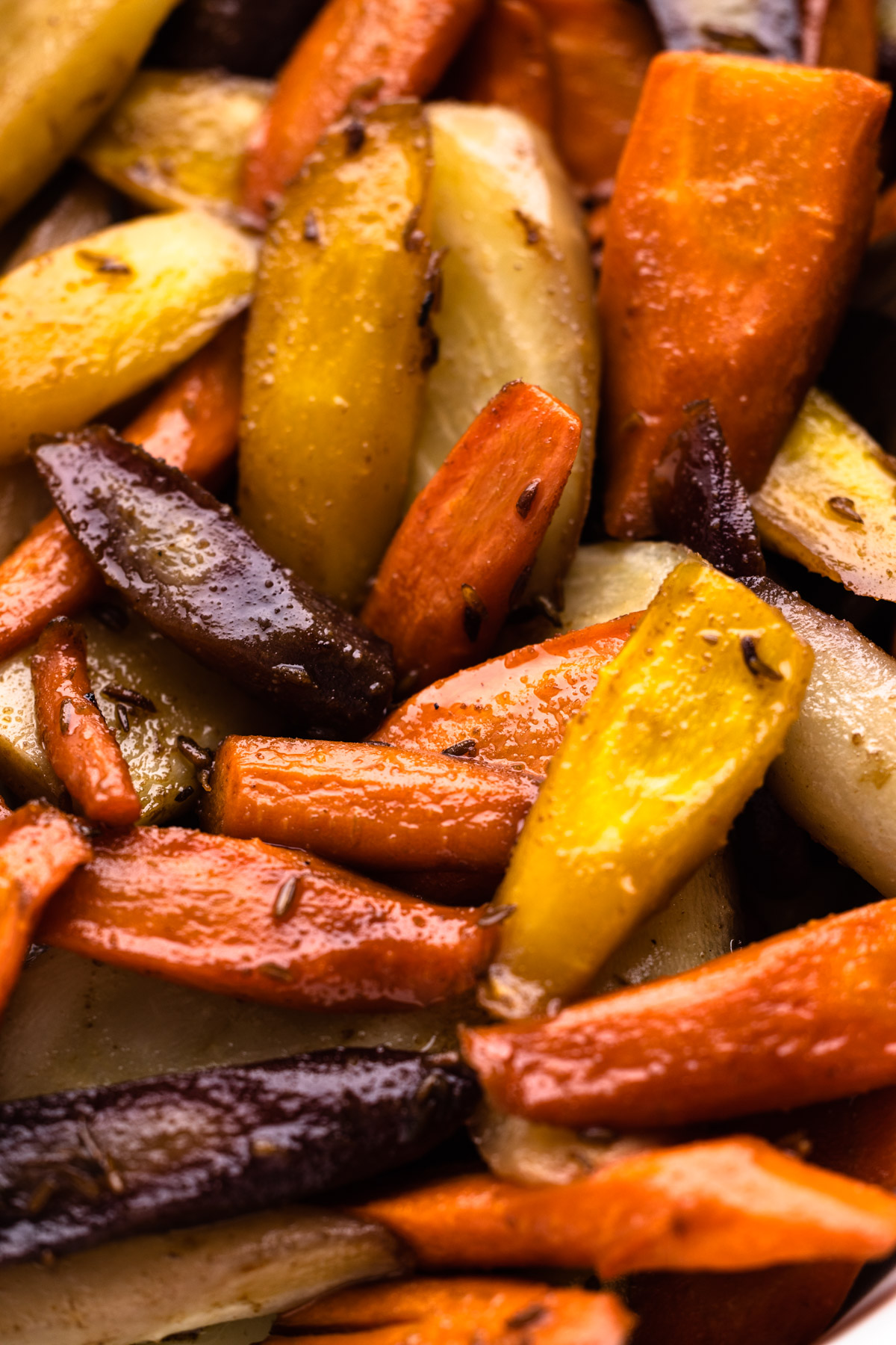 Honey roasted carrots.