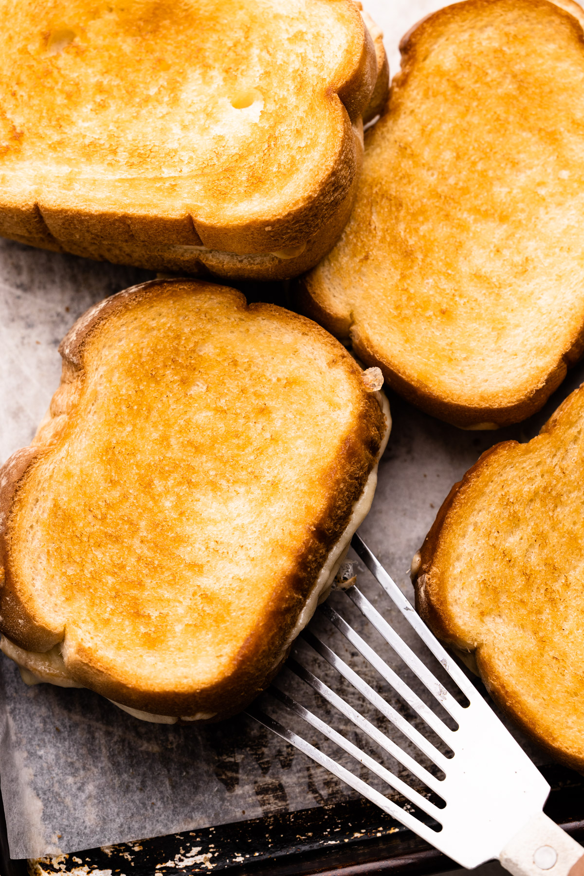 Sheet Pan Grilled Cheese Sandwiches Recipe