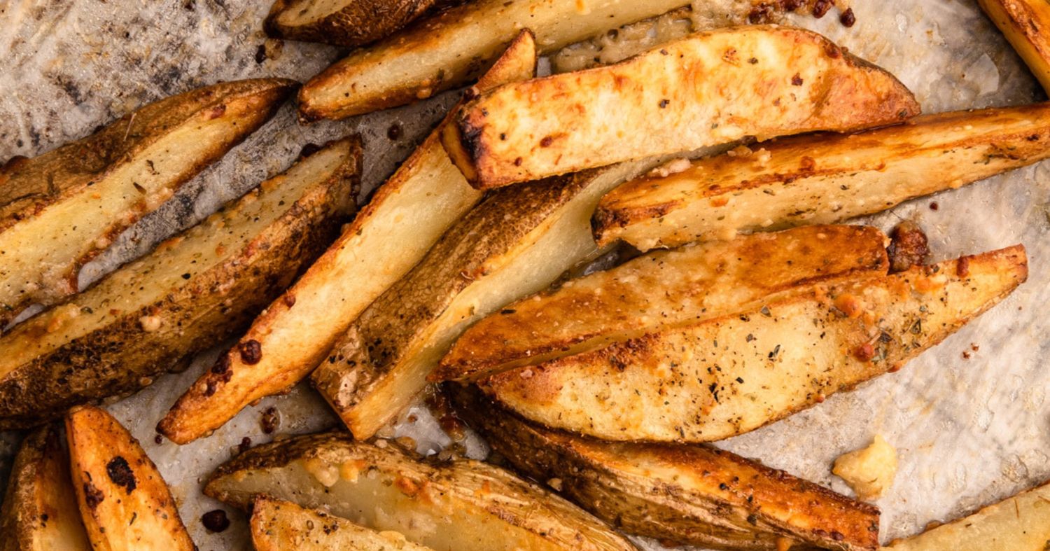 Baked Parmesan Potato Wedges - Everyday Family Eats