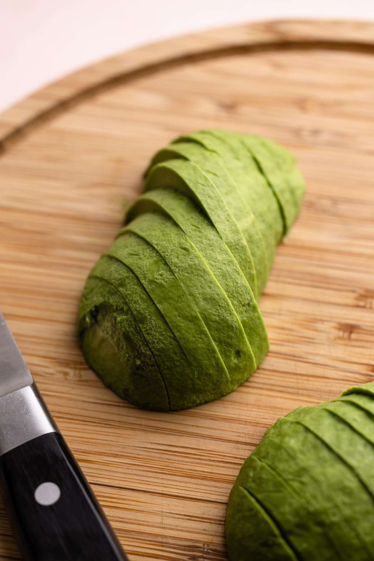 A sliced avocado.