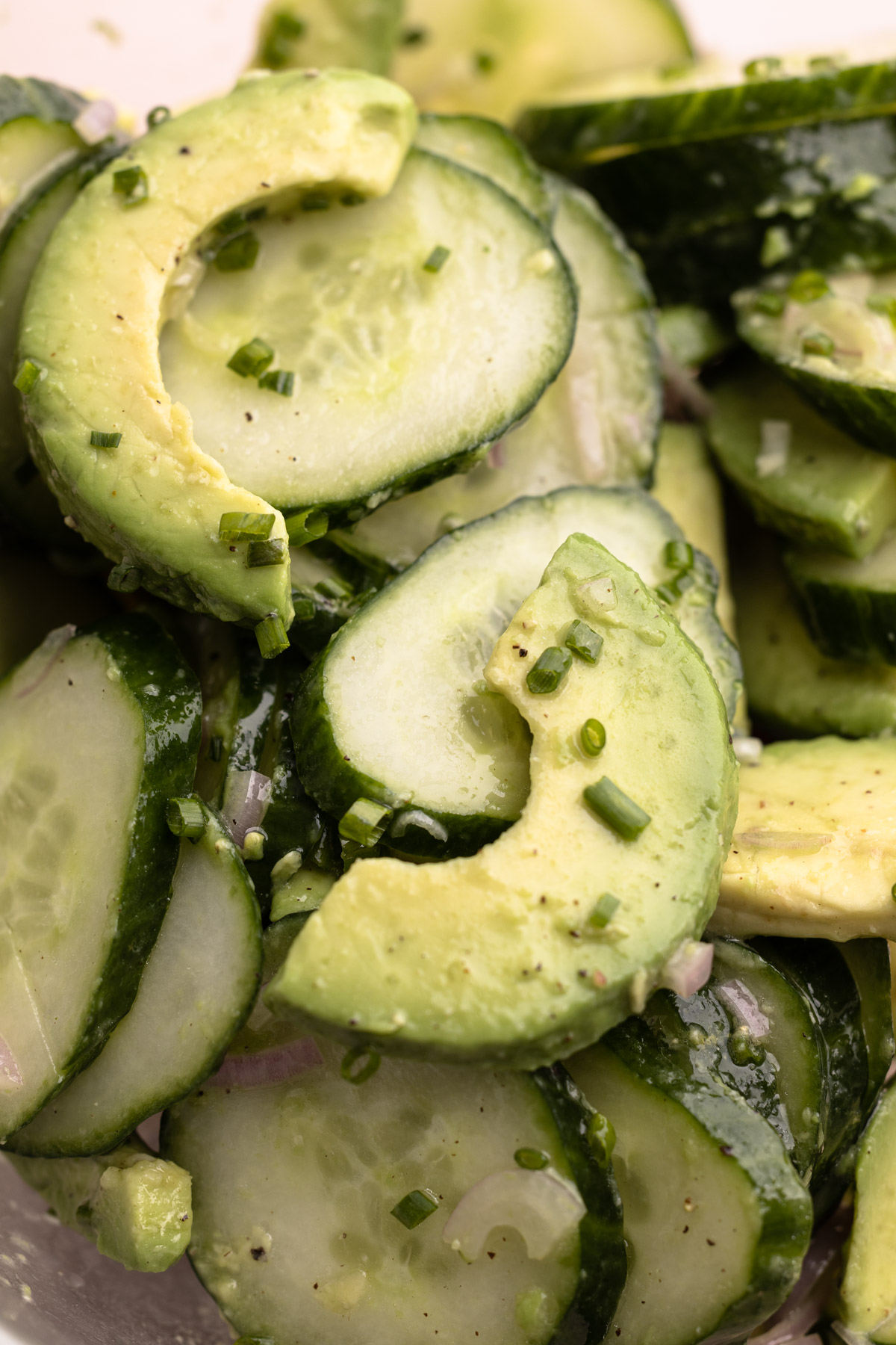 Cucumber and avocado salad.