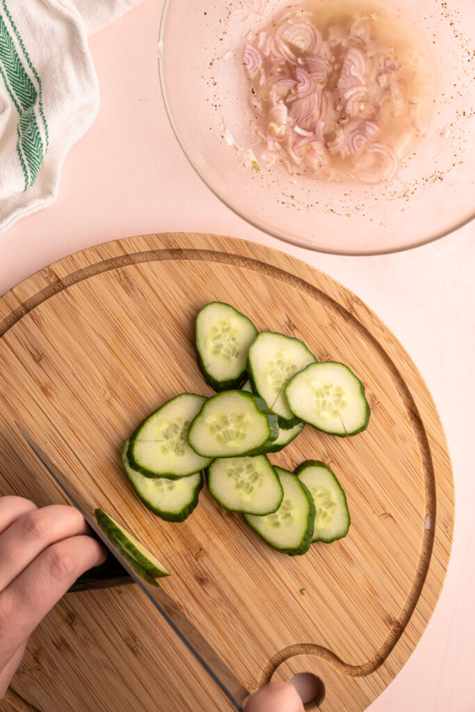 Slicing cucumber.