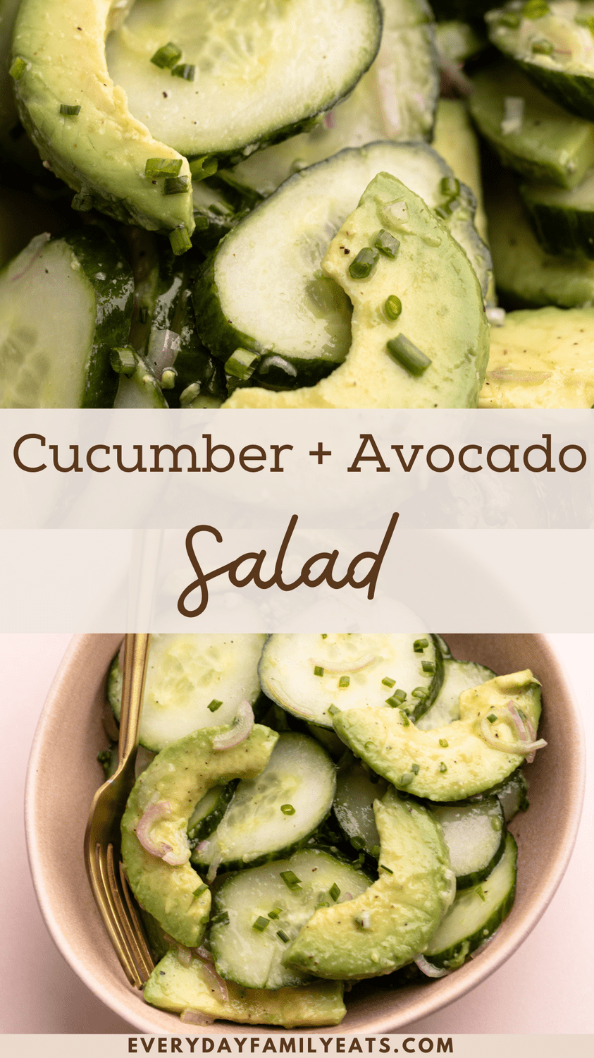 Cucumber Avocado Salad - Everyday Family Eats