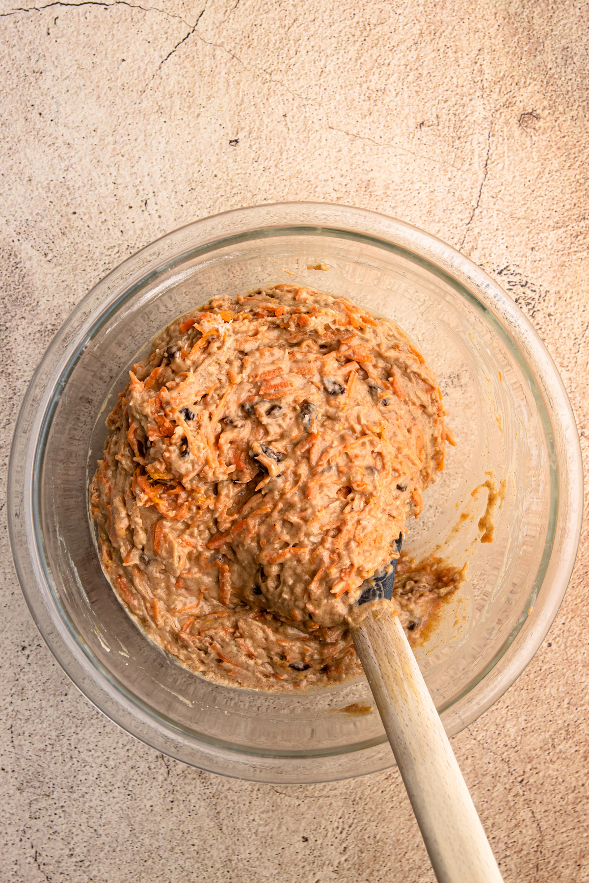 Carrot cake muffin batter.