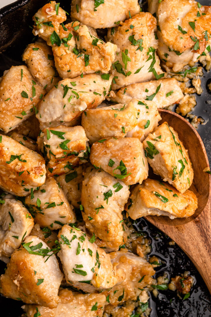 Garlic Butter Chicken Bites Everyday Family Eats