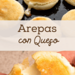 Arepas con queso.