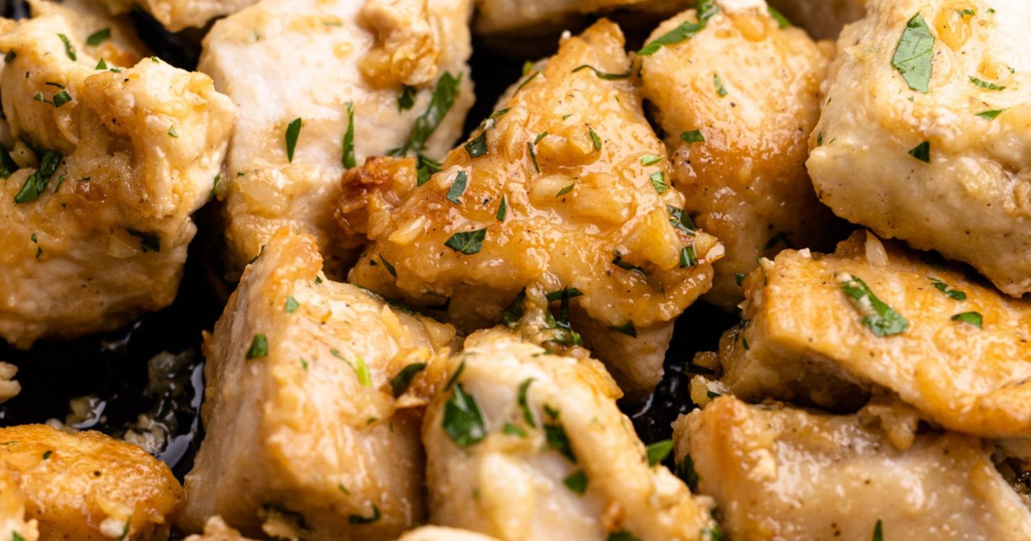 Garlic Butter Chicken Bites - Everyday Family Eats