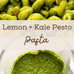 Lemon Kale Pesto Pasta