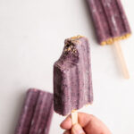 Blueberry breakfast popsicle.