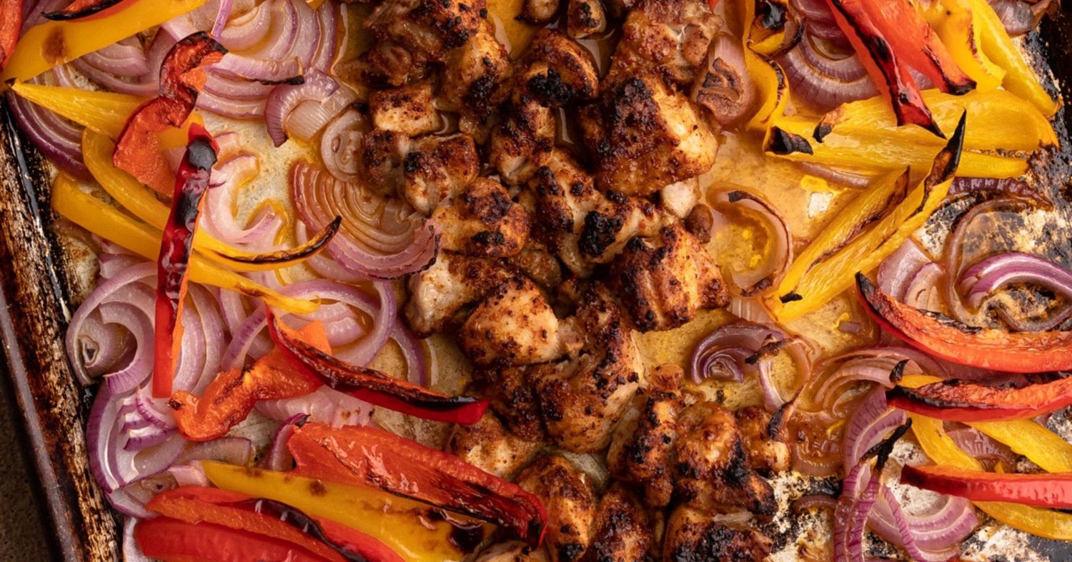 Sheet Pan Chicken Fajitas - Everyday Family Eats
