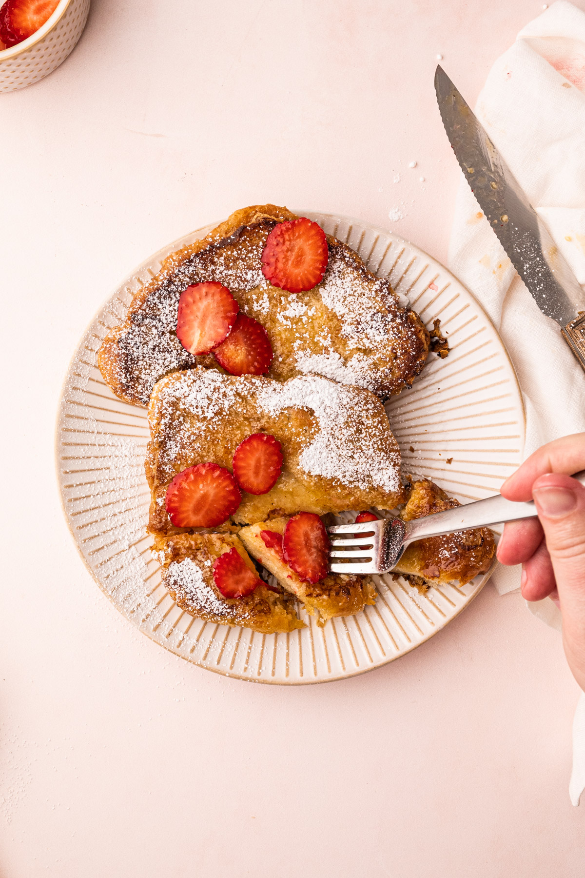 Croissant french toast.