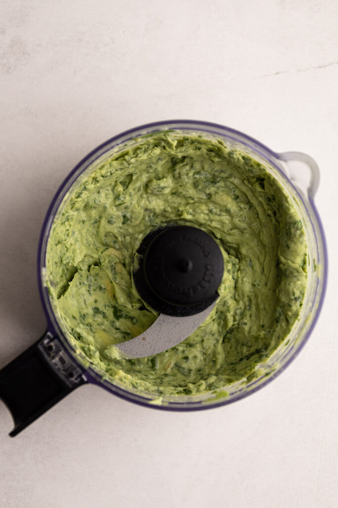 Making an avocado spread for a blt avocado sandwich.