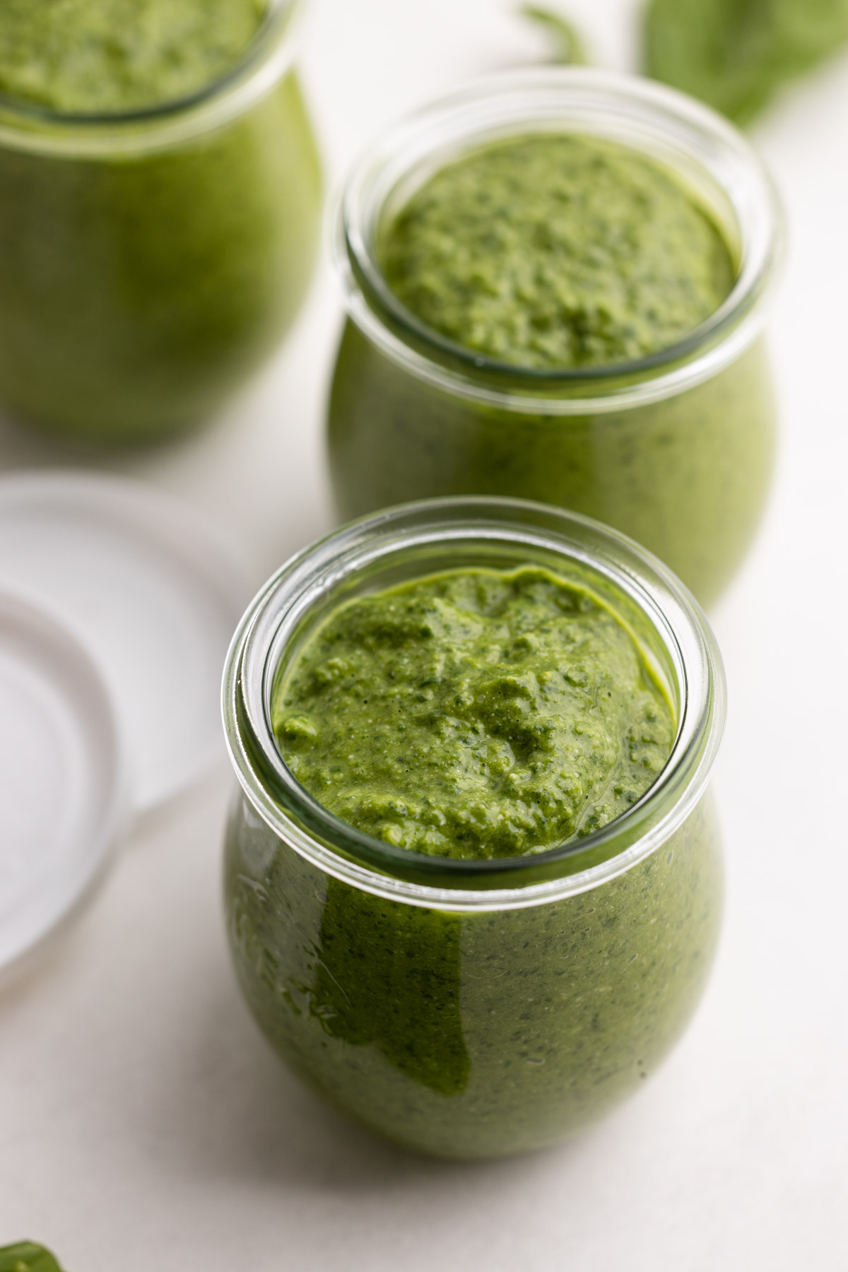 Basil spinach pesto.