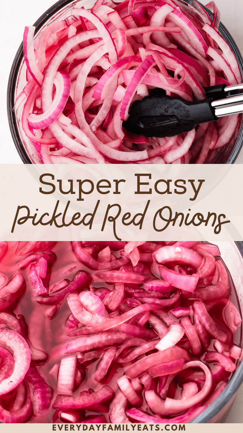 Quick Pickled Red Onions - Everyday Family Eats