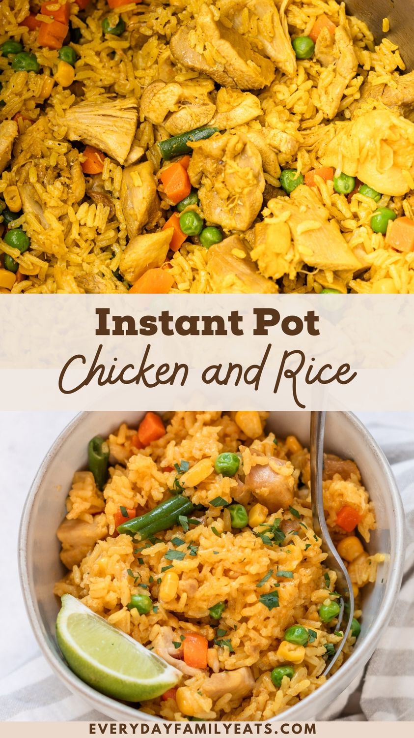 Instant Pot Chicken Thighs and Rice - Everyday Family Eats