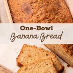 Baked banana bread.