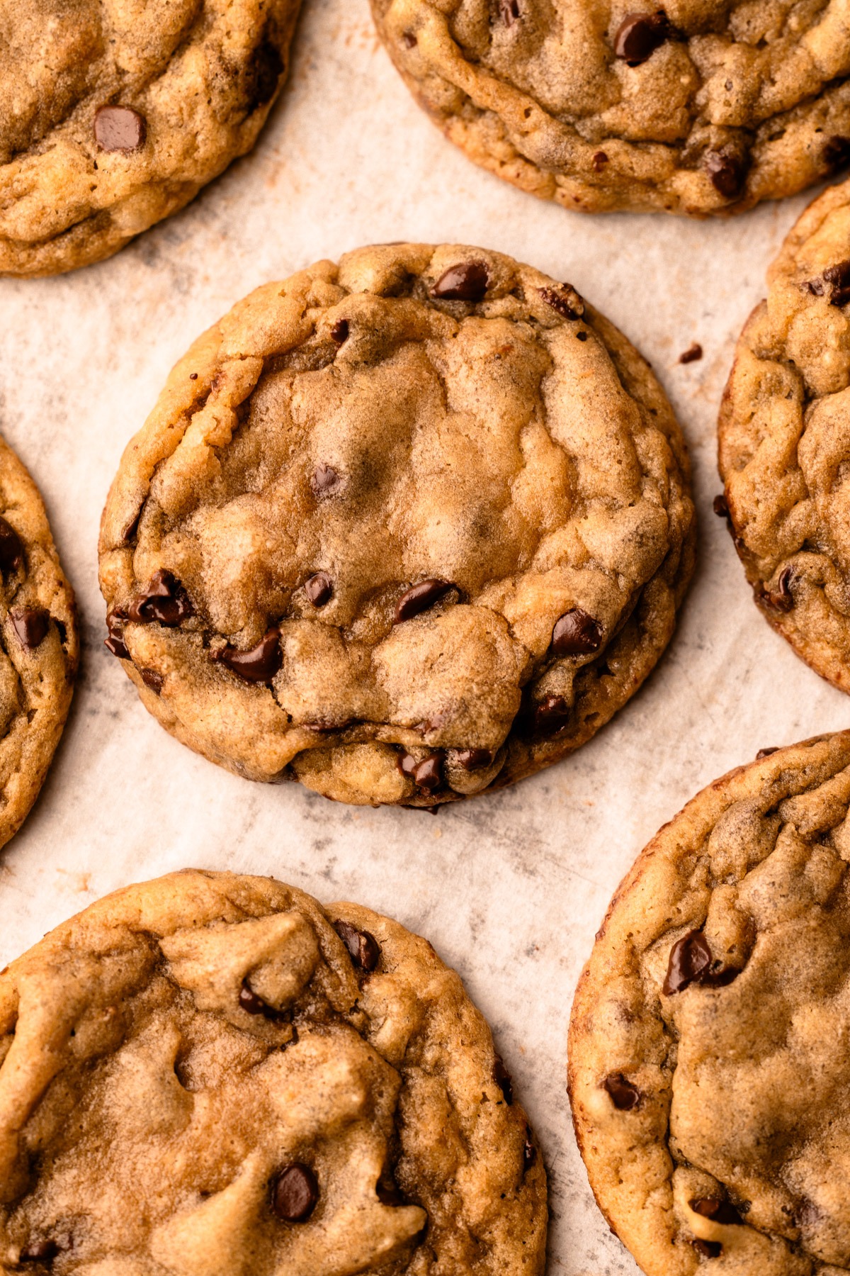 Easy chocolate chip cookies baked.