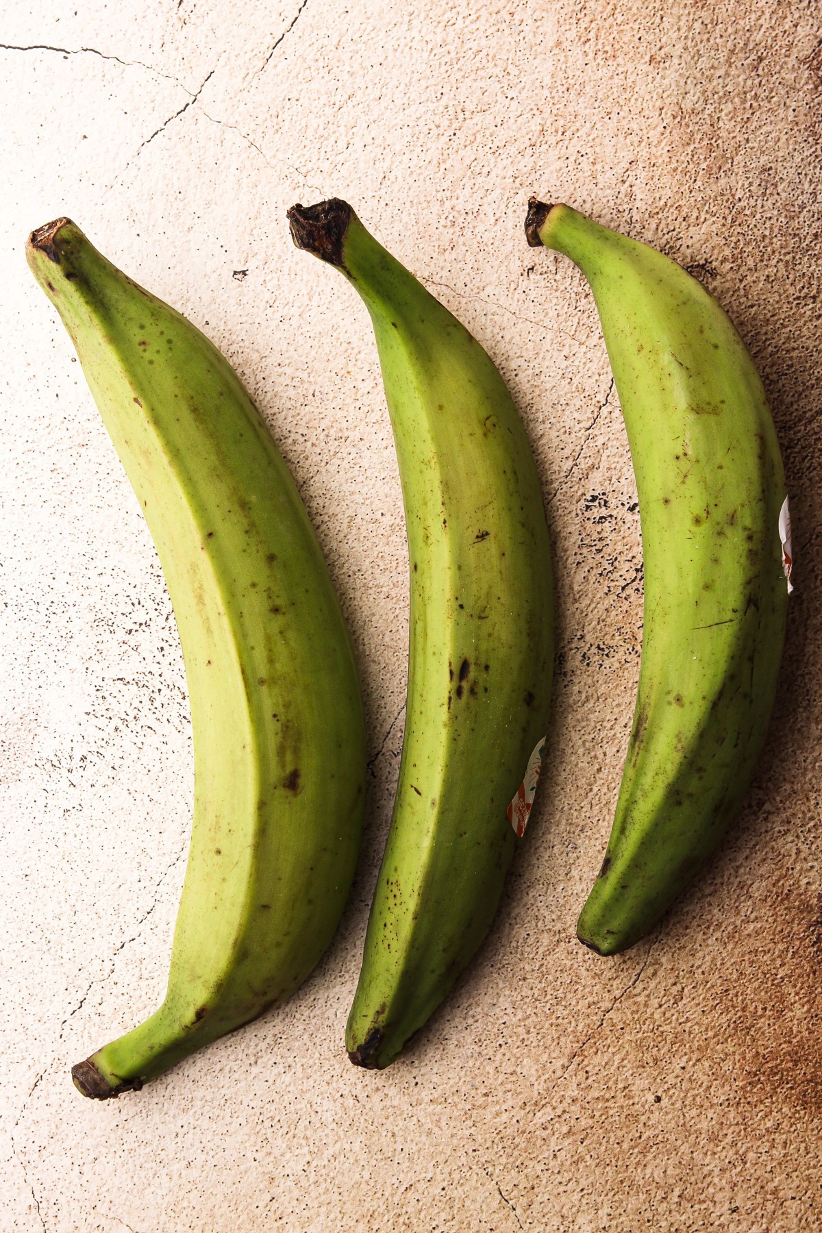 Green plantains.