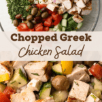 Chopped greek chicken salad.