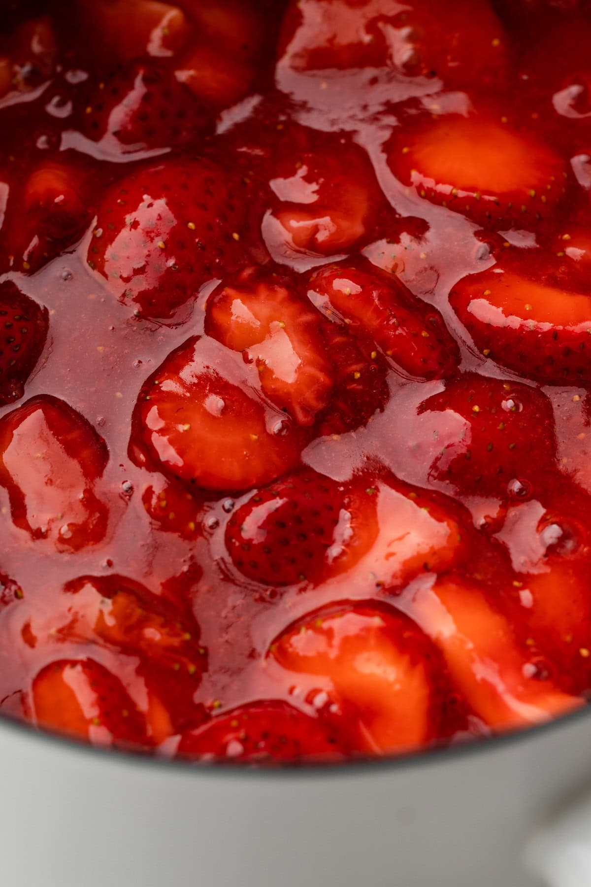Strawberry filling for crumb bars.